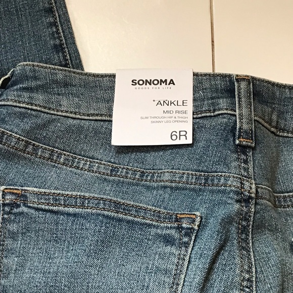 Sz 6 NWT | Sonoma Jeans| Ankle | Skinny | Stretch - Picture 10 of 10